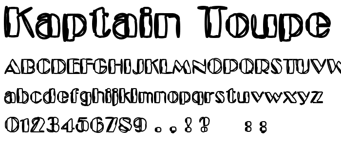 Kaptain Toupe font